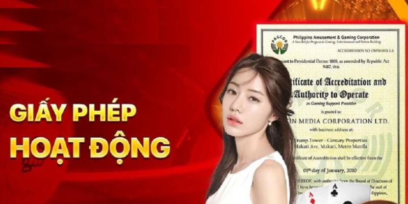 Giấy phép hoạt động PAGCOR bảo đảm quyền lợi của người chơi