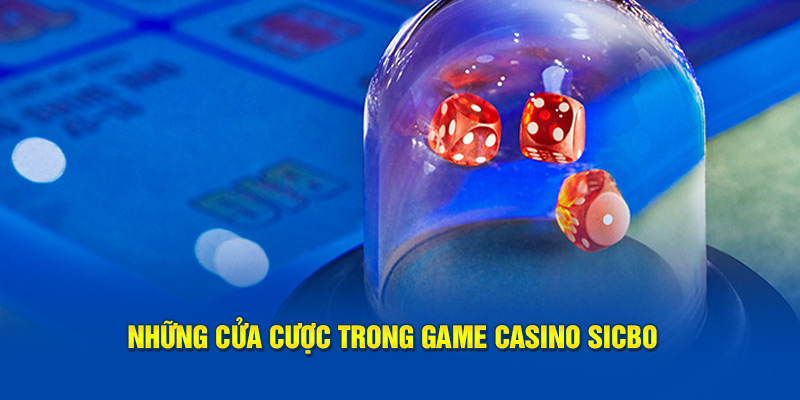 Những cửa cược trong game casino Sicbo